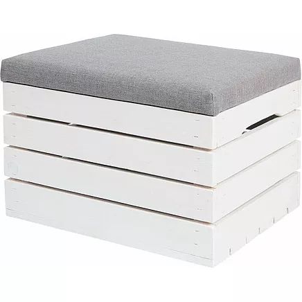 Wooden pouffe - chest