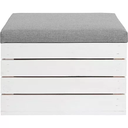 Wooden pouffe - chest