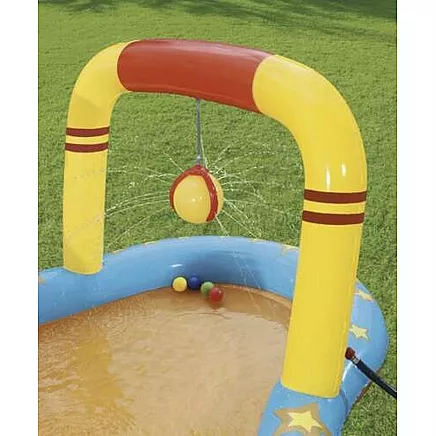 Bestway Детская надувная водная площадка с горкой, бассейном, играми - веселый центр активного отдыха на открытом воздухе 53068