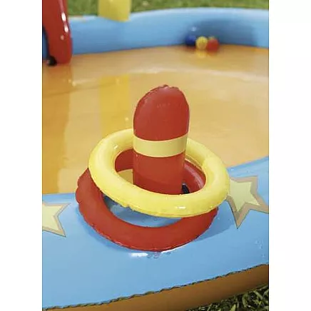 Bestway Детская надувная водная площадка с горкой, бассейном, играми - веселый центр активного отдыха на открытом воздухе 53068