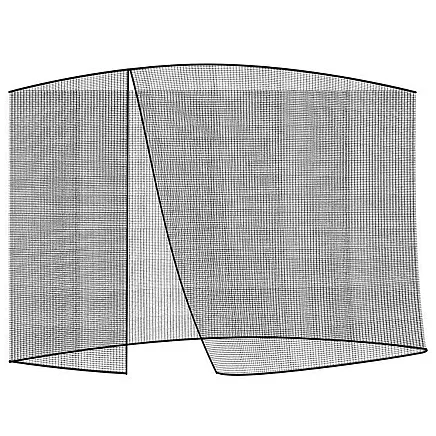 Dārza Moskītu Tīkls uz Lietussarga Kupola 300x260m, melns l Garden Mosquito Net for Outdoor...