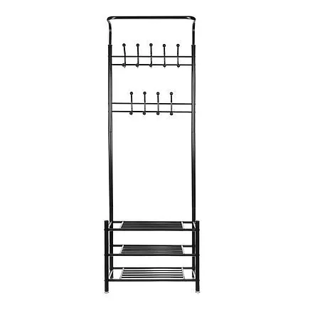 Clothes hanger - stand with shoe shelf 15744