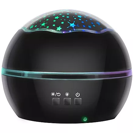 Night light with projector - black LP16857