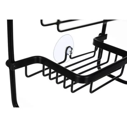 Piekarināms dušas kabīnes plaukts, Melns