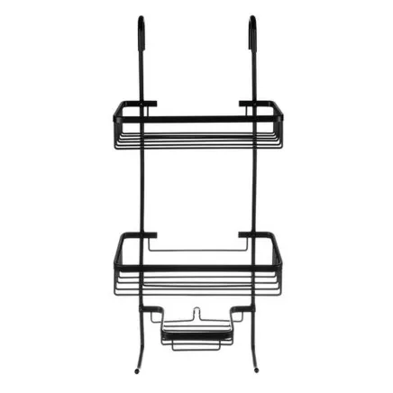 Piekarināms dušas kabīnes plaukts, Melns