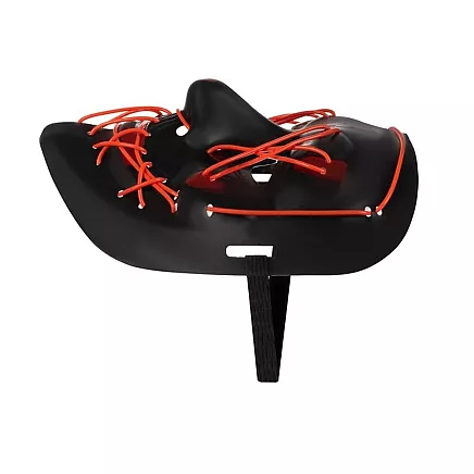 LED Svētku Maska ar 3 Gaismas Režīmiem - Universāla un Ērti Elpojoša, Melnā/Sarkanā Krāsā