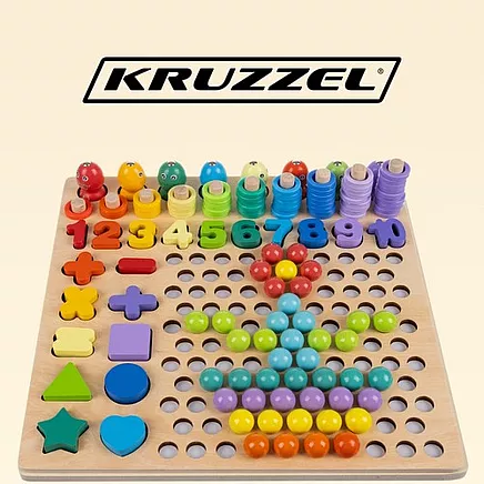 Wooden puzzle - beads DU17252