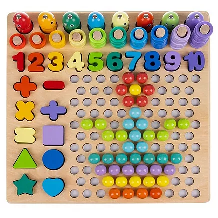 Wooden puzzle - beads DU17252