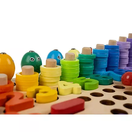 Wooden puzzle - beads DU17252