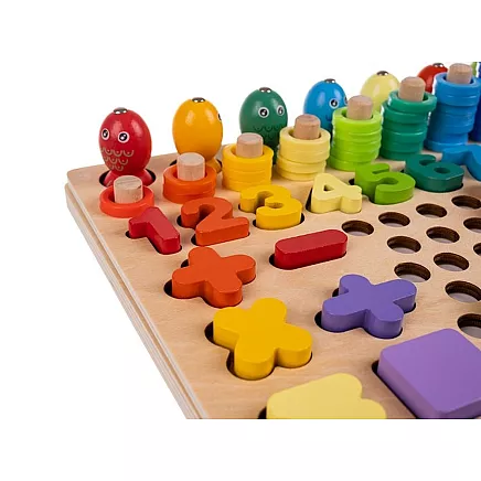 Wooden puzzle - beads DU17252