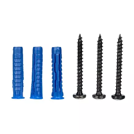 Настенная вешалка 17 крючков Durable Black - устойчивая к погодным условиям сталь с порошковым покрытием и простой системой крепления