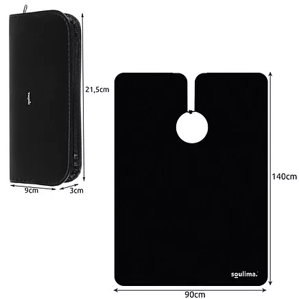 Профессиональный набор для укладки и стрижки волос из 7 предметов - универсальный для мужчин, женщин, детей - включает ножницы, накидку, расческу, щетку - компактный футляр для хранения