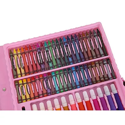 Painting set in a suitcase 168 pcs pink