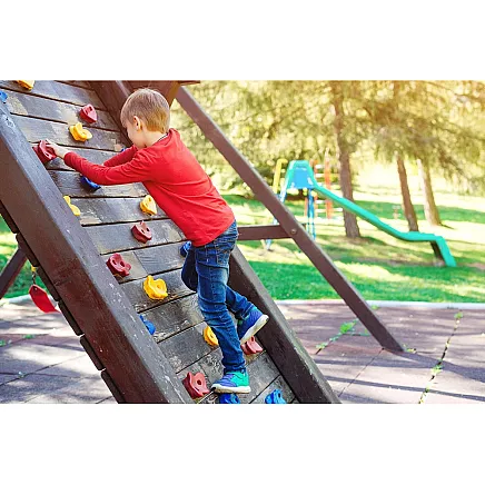 Безопасные и прочные 10-секционные погодоустойчивые скалодромы с легкой сборкой - универсальное, нескользящее детское оборудование для игр на открытом воздухе