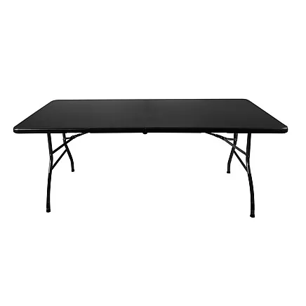 Прочный складной садовый стол и скамейки 180 см на открытом воздухе - устойчивые к погодным условиям, легкая транспортировка, противоскользящие ножки