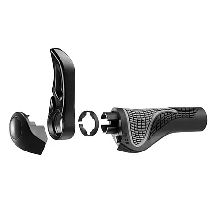 Ergonomiski pretslīdes rokturi velo stūrei drošai un ērtai braukšanai