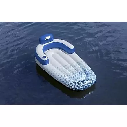 Надувной матрас для отдыха Bestway 43533 с прочным материалом Inflata-Shield, удобным подголовником и спинкой, держателем для напитков - идеально подходит для бассейна и отдыха на берегу озера