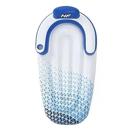 Надувной матрас для отдыха Bestway 43533 с прочным материалом Inflata-Shield, удобным подголовником и спинкой, держателем для напитков - идеально подходит для бассейна и отдыха на берегу озера