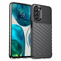 Thunder Case Motorola Moto G82 5G silikona bruņu futrālis melns