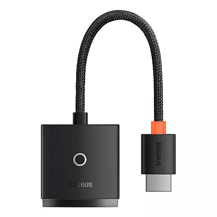 Baseus Lite sērijas HDMI uz VGA adapteris bez audio (melns)