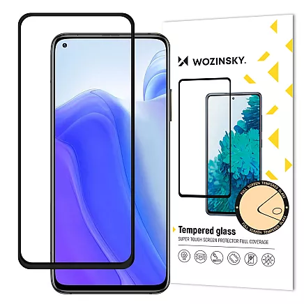Wozinsky rūdīta stikla aizsargstikls ar rāmi un korpusu, piemērots Xiaomi Redmi Note 9T 5G / Redmi Note 9 5G, melns