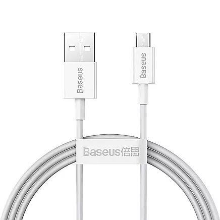 Baseus Superior sērijas kabelis no USB uz mikro USB, 2A, 1m (balts)