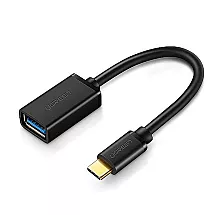 Ugreen US154 30701 USB-A 3.0 (sieviešu) / USB-C 3.0 (vīriešu) OTG adapteris - melns