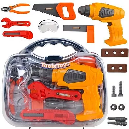 Konstruktors bērniem ar skrūvgriezi, komplekts