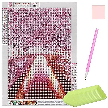 5D dimantu izšūšanas hobija komplekts radošumam un stresa mazināšanai, 30x40cm