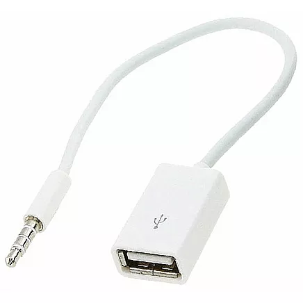 USB A tipa sieviete - 3,5 mm 4 pin stereo adapteris