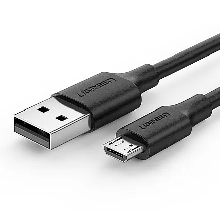 Kabeļa USB savienojums ar Micro USB UGREEN, QC 3.0, 2.4A, 2 m (melns)