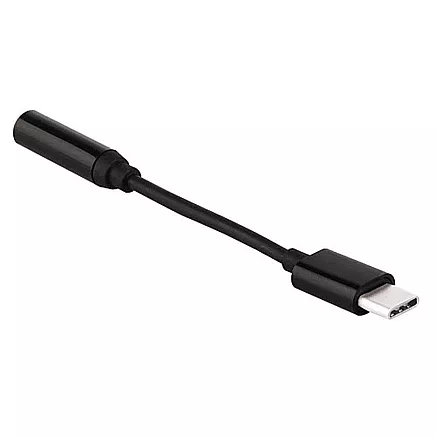 USB Type-C to Audio Adapter 3.5 mini jack black
