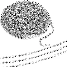 Ziemassvētku Eglīšu Rotājums, Virtene, Sudraba Ķēde, Krelles, 5 m