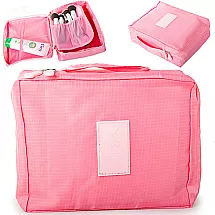 Make-up bag travel organiser pink