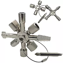 Universāla atslēga elektrības skapjiem 10 vienā