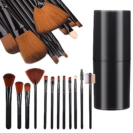 Set of professional make-up brushes 12 pieces