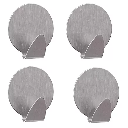 Steel self-adhesive hooks 4 pcs