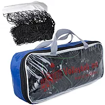 Pludmales volejbola tīkls ar somu 9.5m, melns