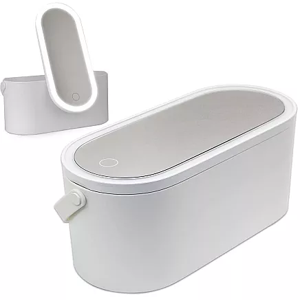 Meikapa Kosmētikas Organaizers ar Spoguli un LED Gaismu, Balts