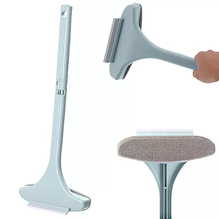 Universāla logu tīrīšanas birste ar ūdens nosūcēju 2-vienā, zaļa