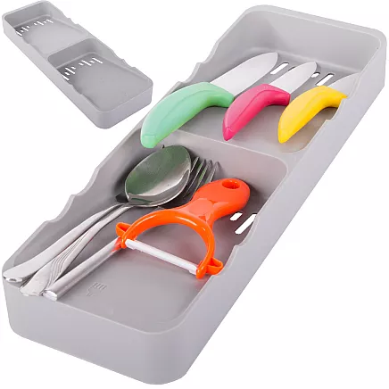 Kitchen organiser for cutlery drawer container