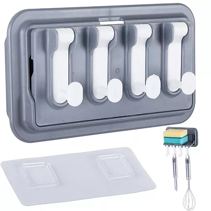 Kitchen hanger bracket shelf utensil holder shelf