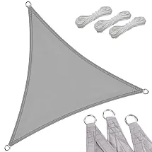 Dārza Ūdensizturīgs Saulessargs Markīze Bura Nojume Tents 3x3x3m, Pelēks