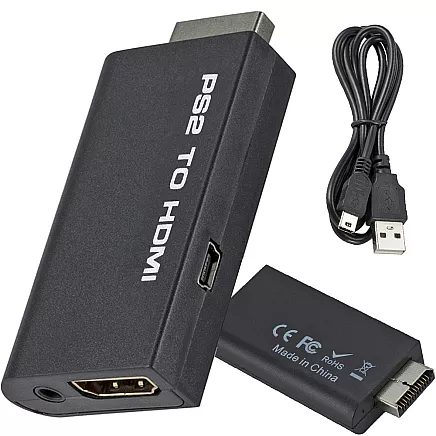 Адаптер PS2 на HDMI с аудиоконвертером
