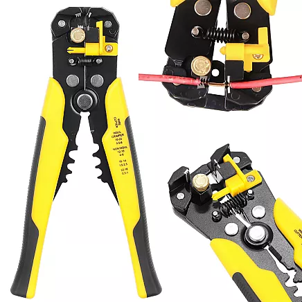 Wire stripping pliers cable crimper