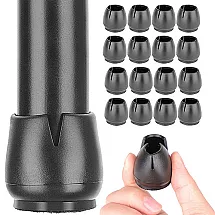 Chair leg caps felt 12-16mm black 16pcs