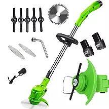 Battery-powered lawnmower mower weeder 2 x power pack