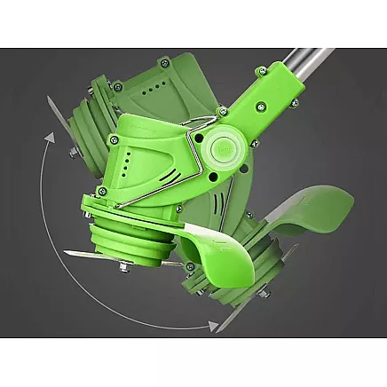 Battery-powered lawnmower mower weeder 2 x power pack
