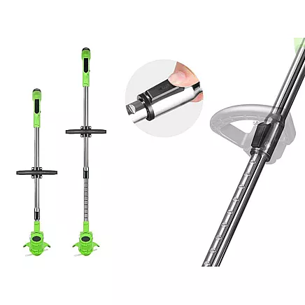 Battery-powered lawnmower mower weeder 2 x power pack
