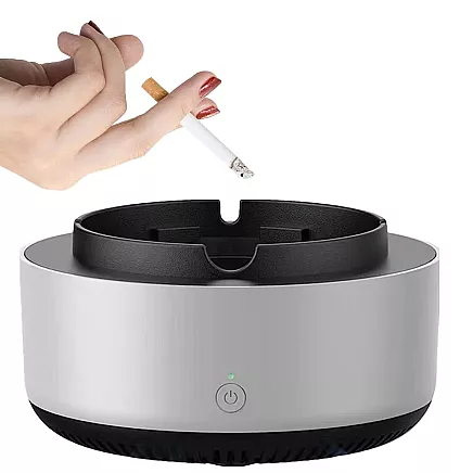 Intelligent self-extinguishing car ashtray